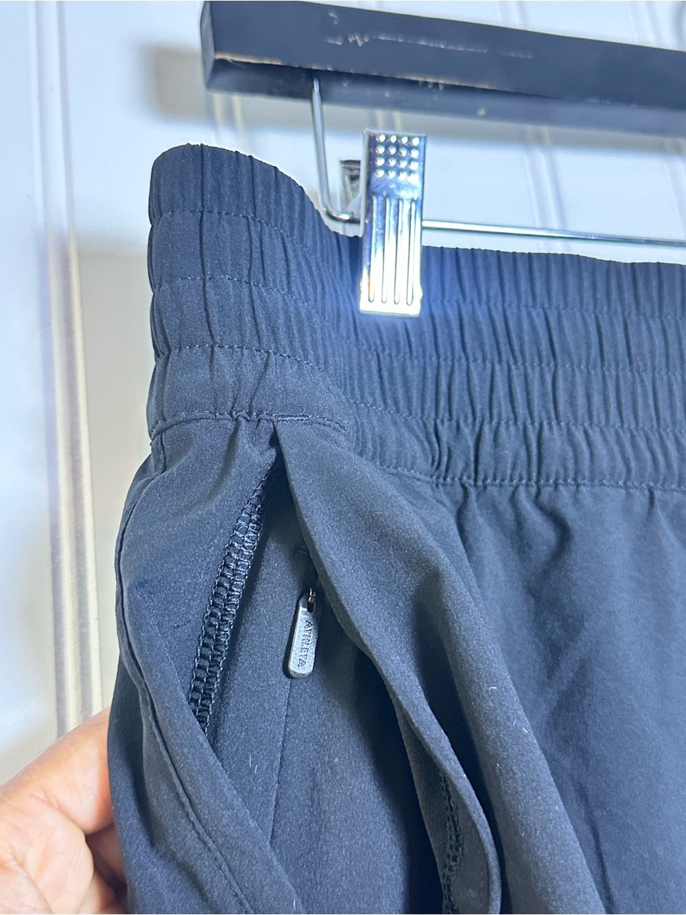 Athleta Weekender High Rise 3" Run Short wide, elasticated high-rise waistband - Picture 9 of 12